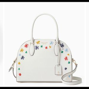 NWT Kate Spade Floral Large Reiley Satchel Handbag